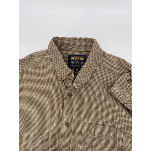 Woolrich Mens Shirt Tall 2XL Button Down Long Sleeve Plaid Cotton Guatemala - Picture 4 of 12